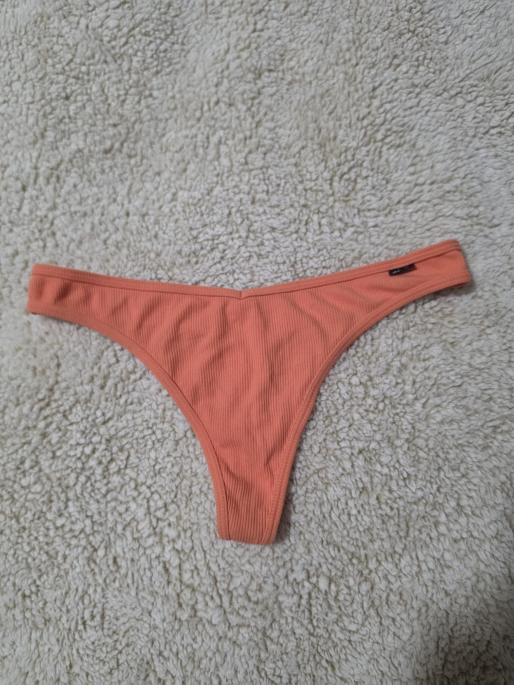 VS PINK Ribbed Thong Panty